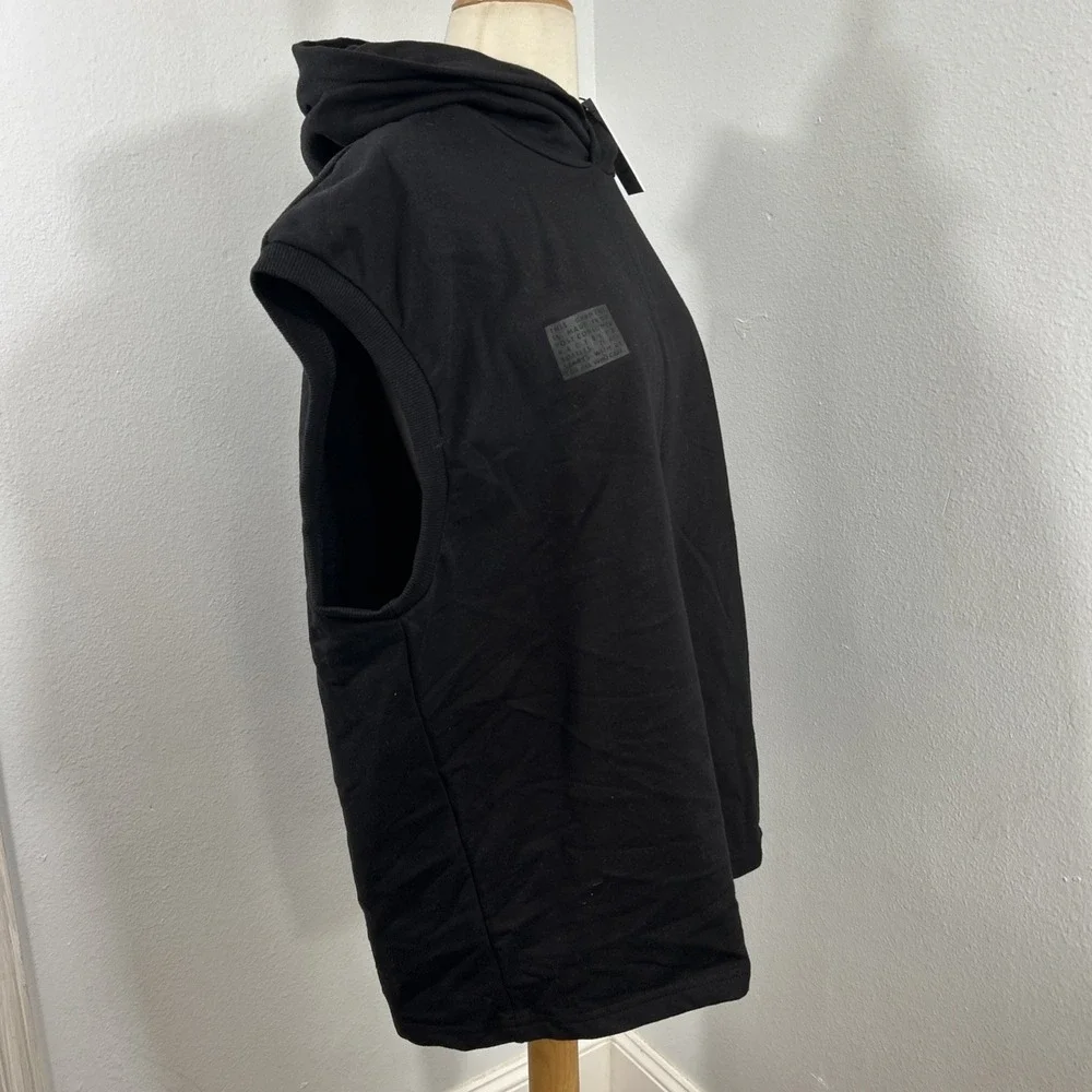 Noize Black Sleeveless Hoodie - Picture 4 of 10